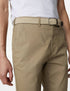 Slim Fit Belted Stretch Chinos